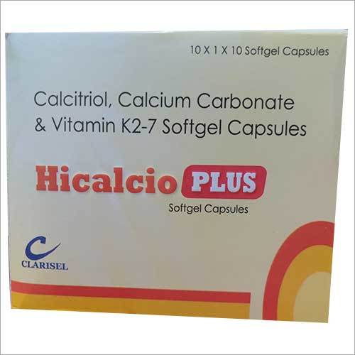 Calcitiol Calcium Carbonate And Vitamin K2-7 Softgel Capsule at Best ...