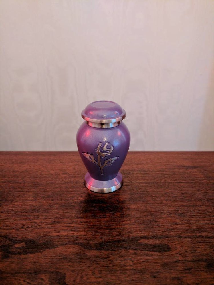 Brass Gold Perfect Engraved Keepsake Cremation Urn Funral Supplies