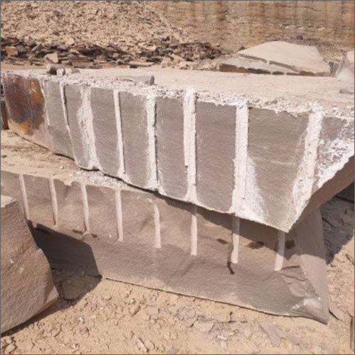 Natural Autumn Brown Sandstone Block - Premium Quality Flooring Material, Unbreakable And Durable, Natural Surface Finish, Custom Thickness