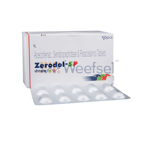 Aceclofenac, Paracetamol And Serratiopeptidase Tablets