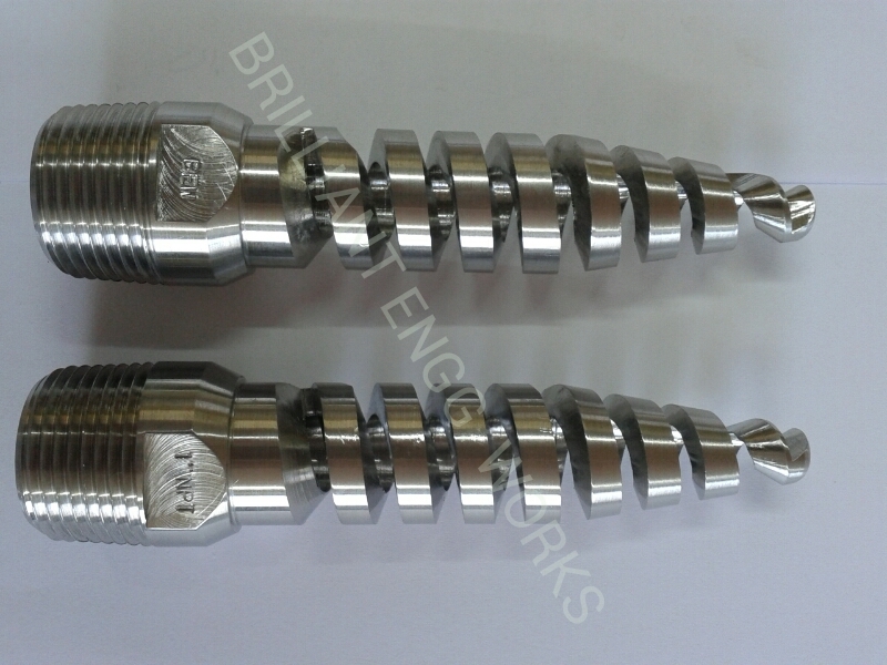 Ss Spiral Nozzle - Stainless Steel 3/4" Bspt Thread Size Silver Color 3-6 Bar Pressure | Ideal For Transformer Cooling Dust Suppression Scrubber And Cleaning