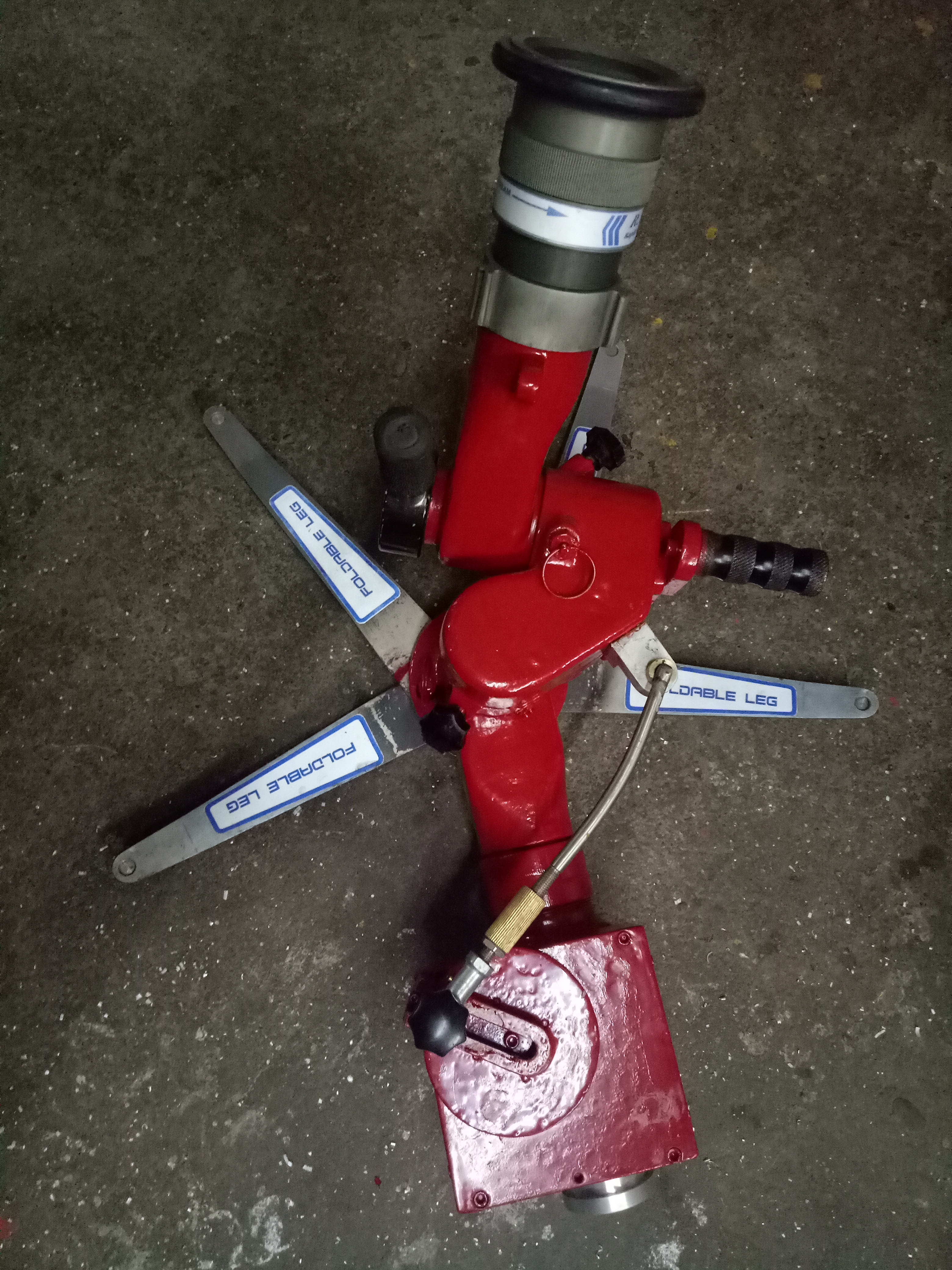 Double Inlet Portable Water Monitor - Application: For Fire
