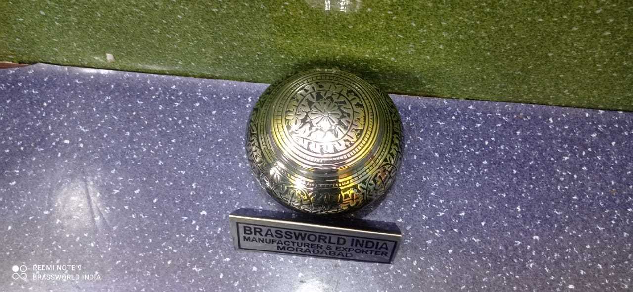 Brass Full Engraved Odyssey Silver Finished Cremation Urn Funeral Supplies