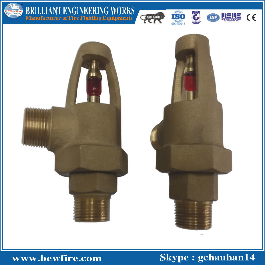 Brass Mv Sprinkler - 1/2" & 3/4" Bspt Sizes, Golden Color, 12 Bar Pressure | Applications: Transformer Cooling, Dust Suppression, Scrubber, Cleaning