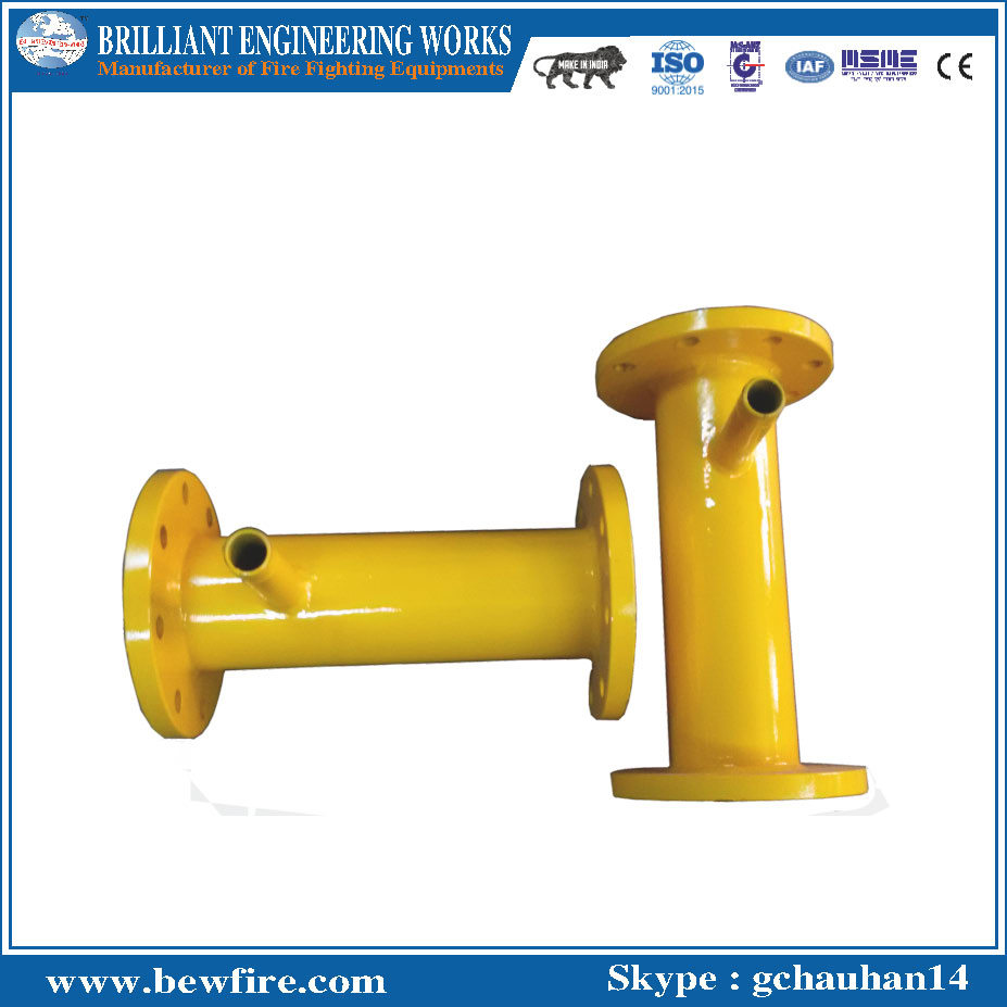 Foam Inline Inductor - Brass Material, 3% Foam Concentration, Golden Finish | Industrial Application, Venturi Type Design, Optional Metering Device