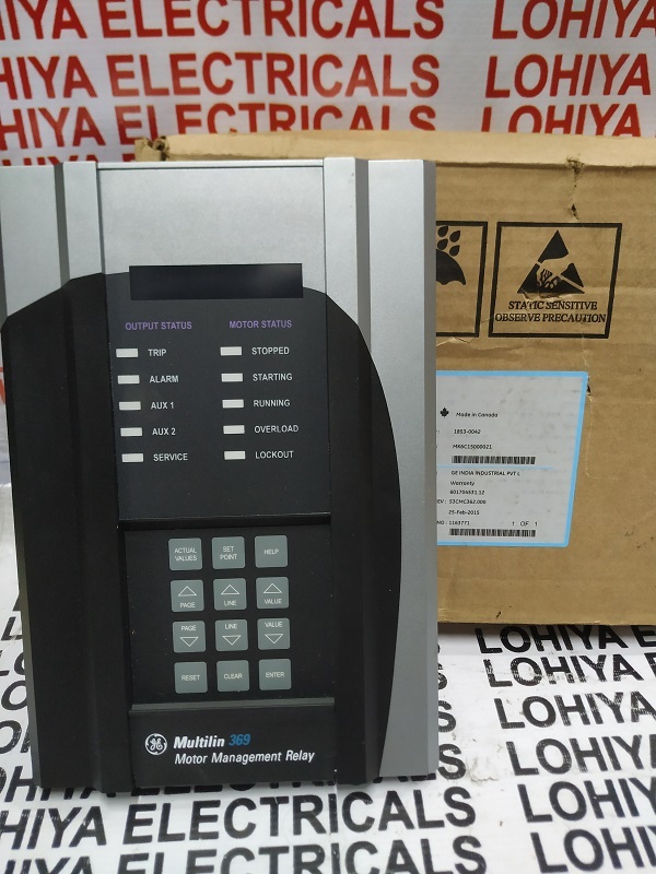 Ge Multilin 369 Motor Management Relay 1853-4042