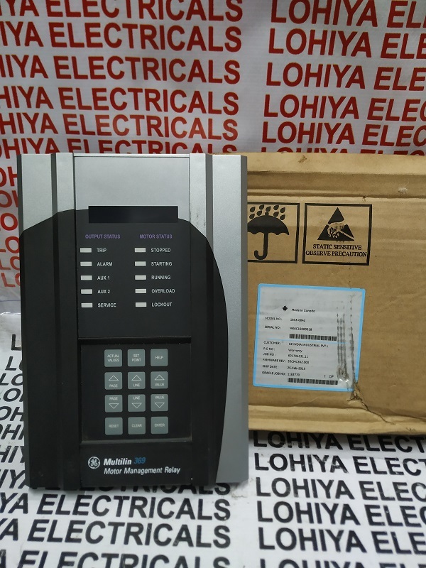 Ge Multilin 369 Motor Management Relay 1853-0042