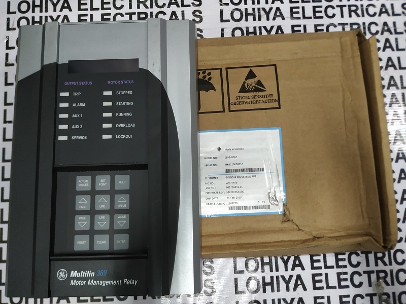 Ge Multilin 369 Motor Management Relay 1853-0042