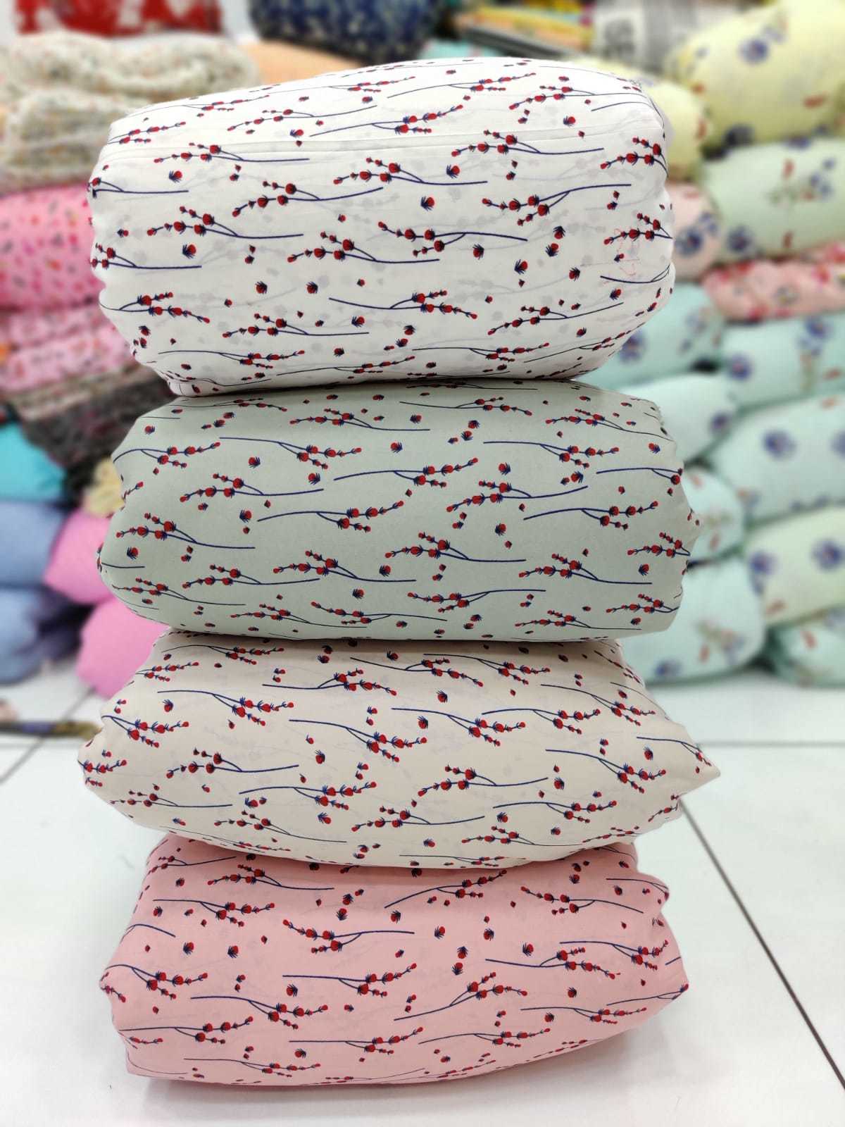 Royal Printed Fabrics - Polyester, 44 Inch Width, 70 Gsm Weight | Vibrant Patterns, Durable Texture, Wrinkle Resistant, Versatile Applications