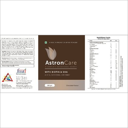 A Health Promoter Drink Powder Shelf Life: 18 Months