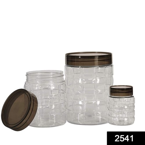 2541 Good Grips Kitchen Storage Containers Set - Food-Grade PET Plastic, Standard Size , Transparent Design, Stackable for Space-Saving Storage