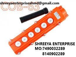 Shreeya Enterprise Cob-63 Crane Pendant Control Station - 300x60mm, Ip55 Protection, 415v Rated Voltage | Ideal For Crane And Hoist Automation