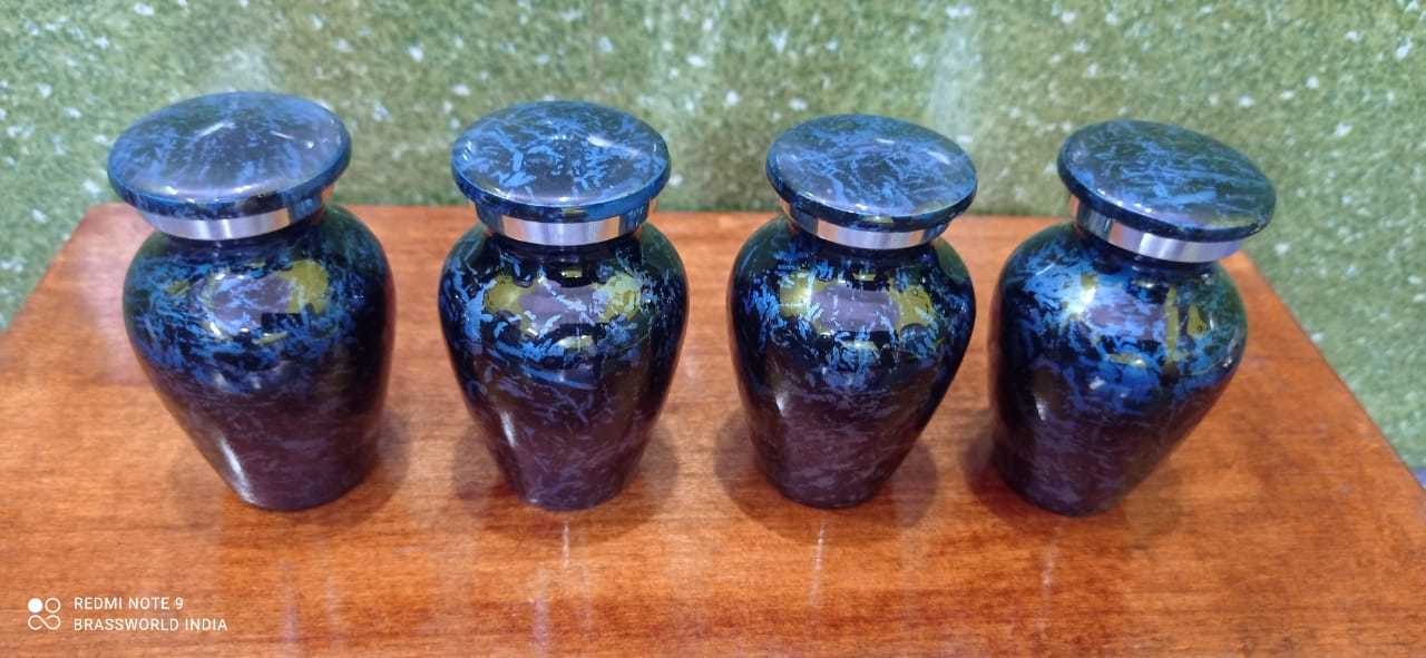 Brass Blue Ocean High Quality Keepsake Urn Funeral Supplies