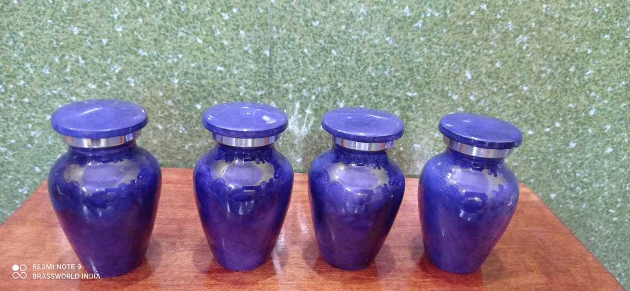 Brass Blue Ocean High Quality Keepsake Urn Funeral Supplies