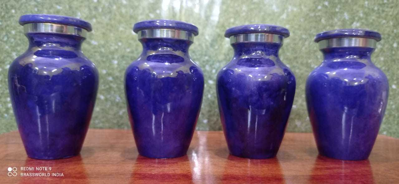 Brass Blue Ocean High Quality Keepsake Urn Funeral Supplies