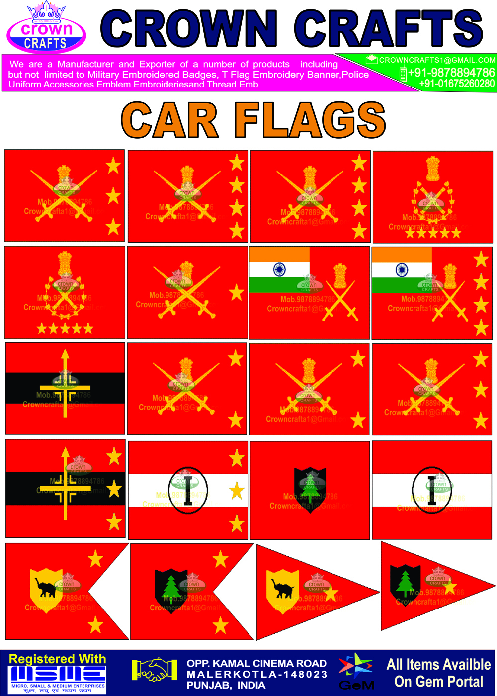 Car Flag - Polyester Material, Variable Dimensions, Multiple Colors | Lightweight, Pole/clip Fastening For Vehicle Decoration & Events