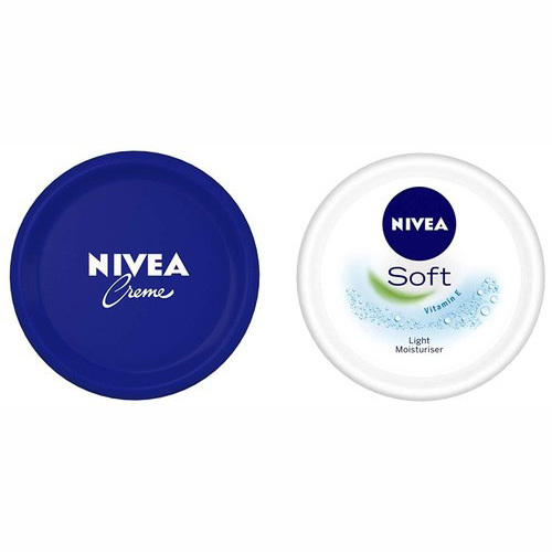 Nivea Creme सभी मौसमों के लिए बहुउपयोगी क्रीम 200ml और Nivea Soft हल्की मोइस्चराइजिंग क्रीम 300ml