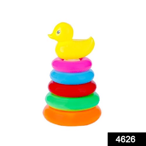 Teddy Ring - Non-Toxic Plastic, Multi-Colored | Engaging Educational Stacking Toy for Toddlers 1-4 Years, Enhances Color Recognition and Sensory Development