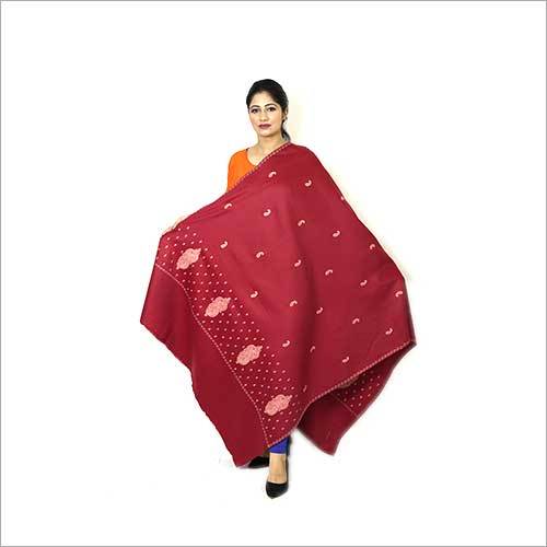 Pink Palla Butti Sozni Embroidery Shawl