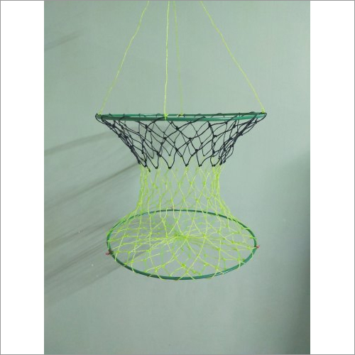 Hanging Plastic Net Display Basket - Pvc & Mild Steel, 12-13 Inch Size, Round Shape, Capacity 3-5 Kg, Multi-color Options | 500 Pieces Packed In Pp Bag