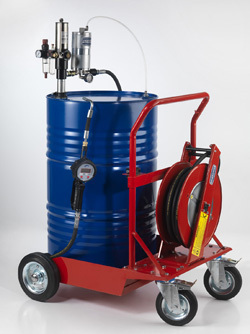 Portable Hose Reel Trolley - Color: Red