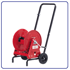 Portable Hose Reel Trolley - Color: Red