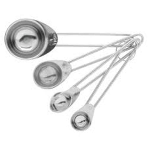 SS Measuring Spoon - Stainless Steel, Silver Finish | Metal Construction for Accurate Measurement