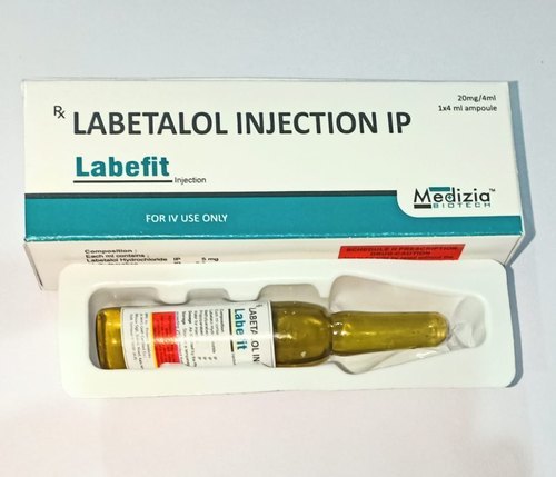 Labetalol Injection - Liquid Form, Antihypertensive Medication for Blood Pressure Management | Dosage as Directed by Physician, Store in Cool and Dry Place, Not Recommended for Children
