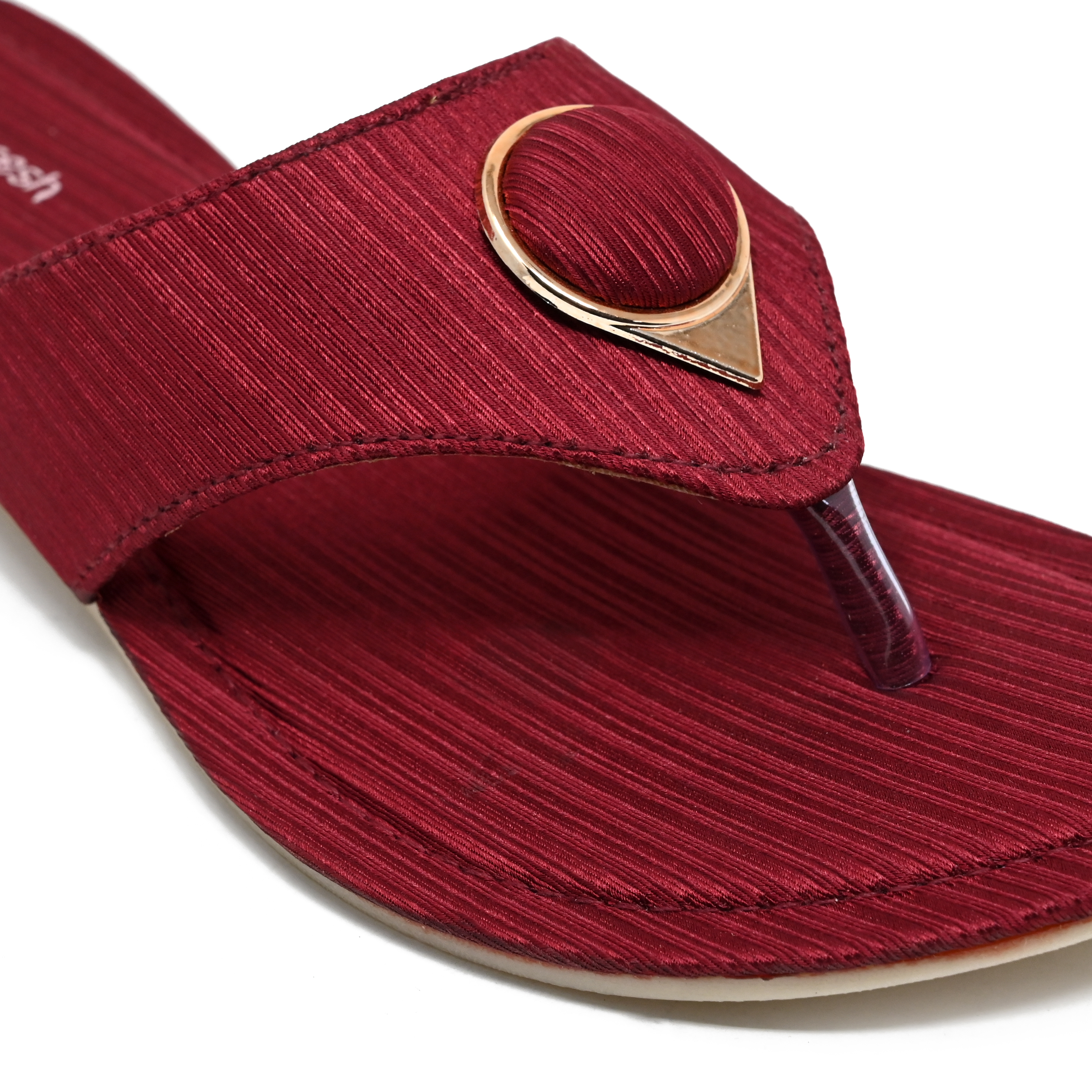 Maroon Ladies Red Color Footwear