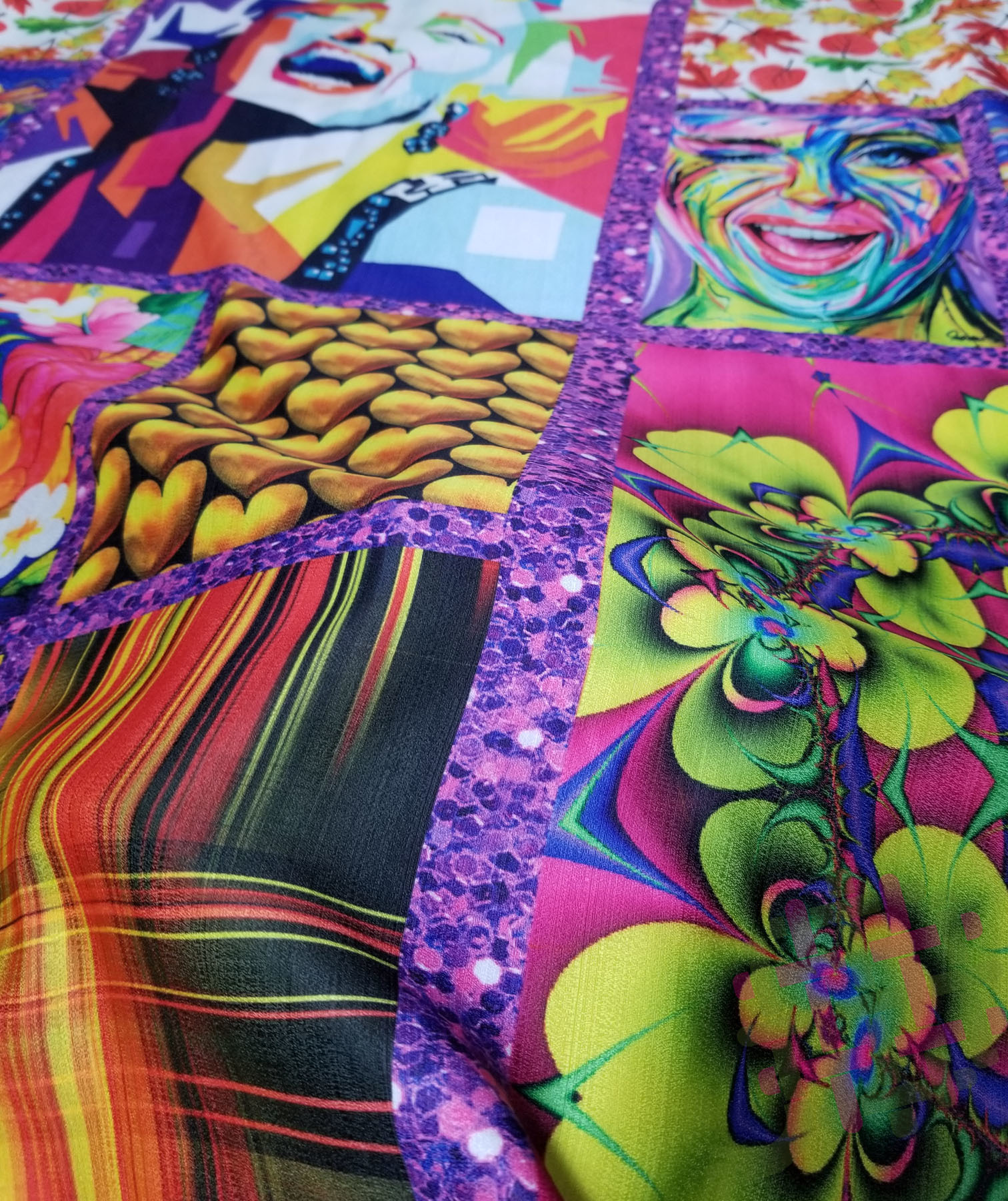 Deearna Export's Multicolor Khadi Rayon Digital Print Unstitched Fabric - 58" Width, Suitable For Kurti, Gown, Dress, Salwar Suit, Skirt