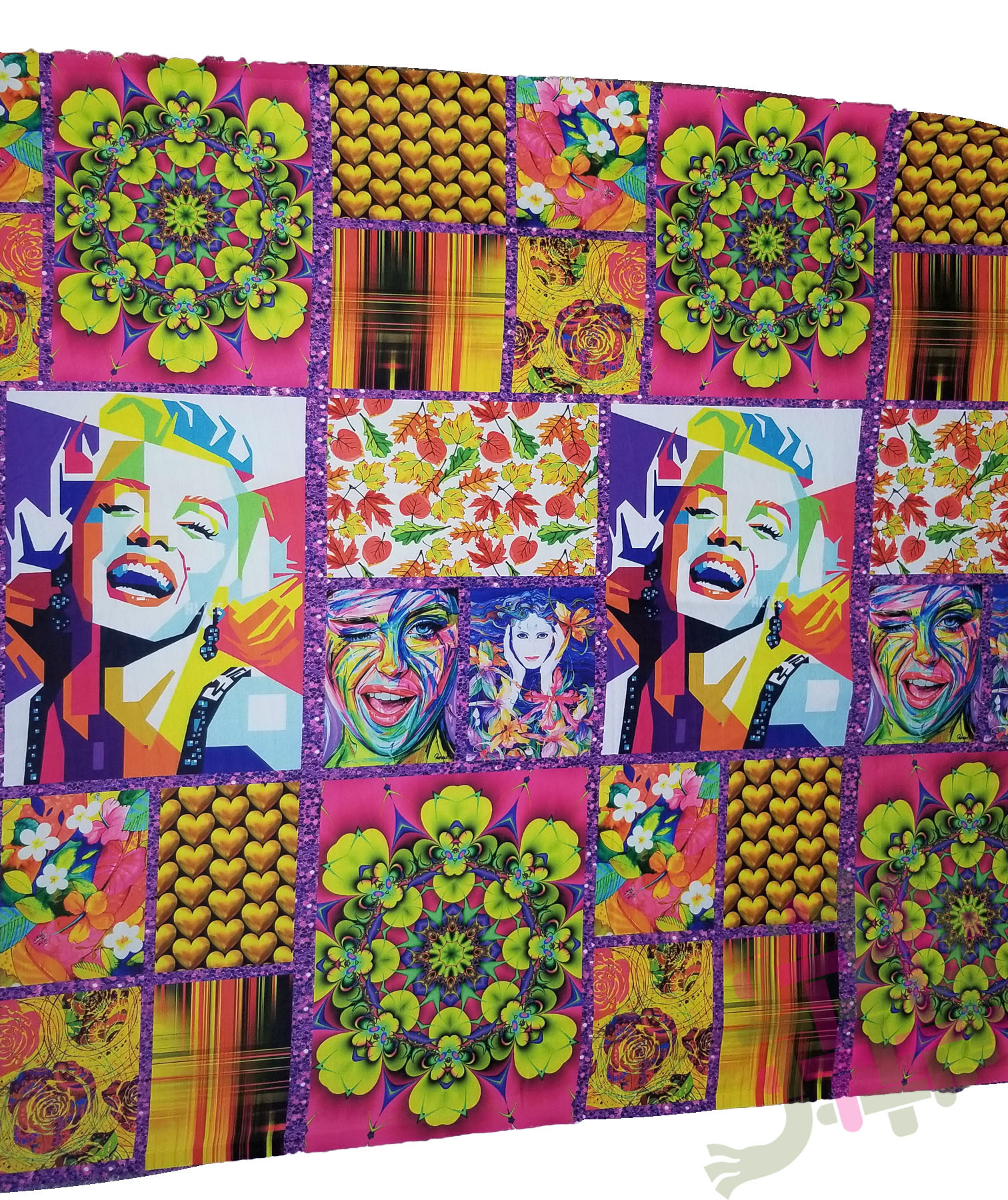 Deearna Export's Multicolor Khadi Rayon Digital Print Unstitched Fabric - 58" Width, Suitable For Kurti, Gown, Dress, Salwar Suit, Skirt