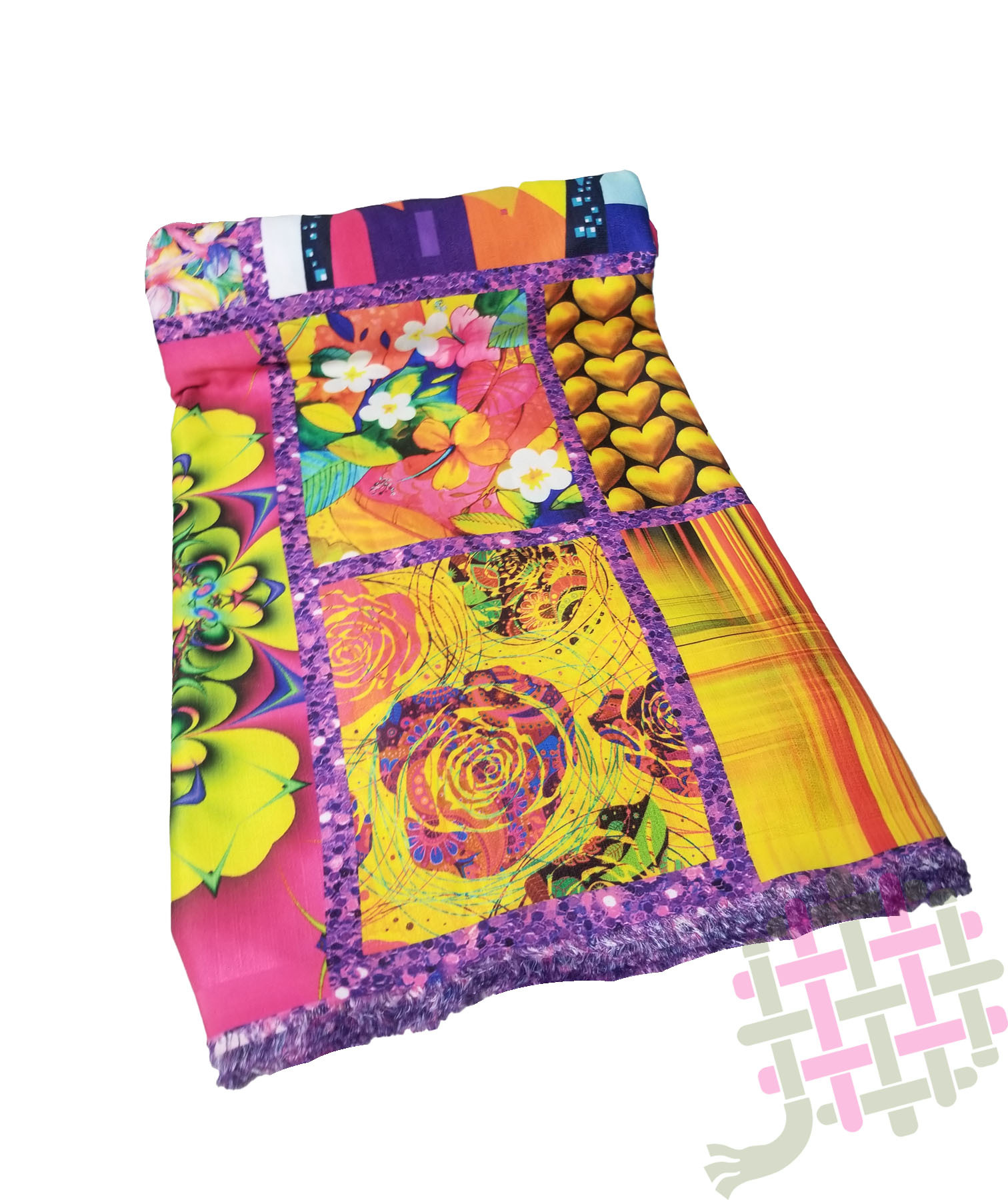 Deearna Export's Multicolor Khadi Rayon Digital Print Unstitched Fabric - 58" Width, Suitable For Kurti, Gown, Dress, Salwar Suit, Skirt