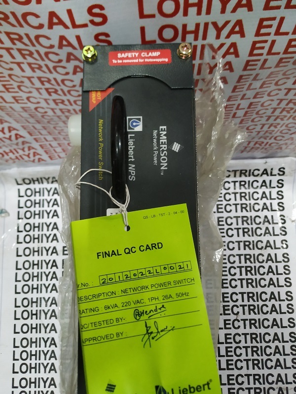 Emerson Liebert Nps 25a Network Power Switch Electric Static 2010092l6267