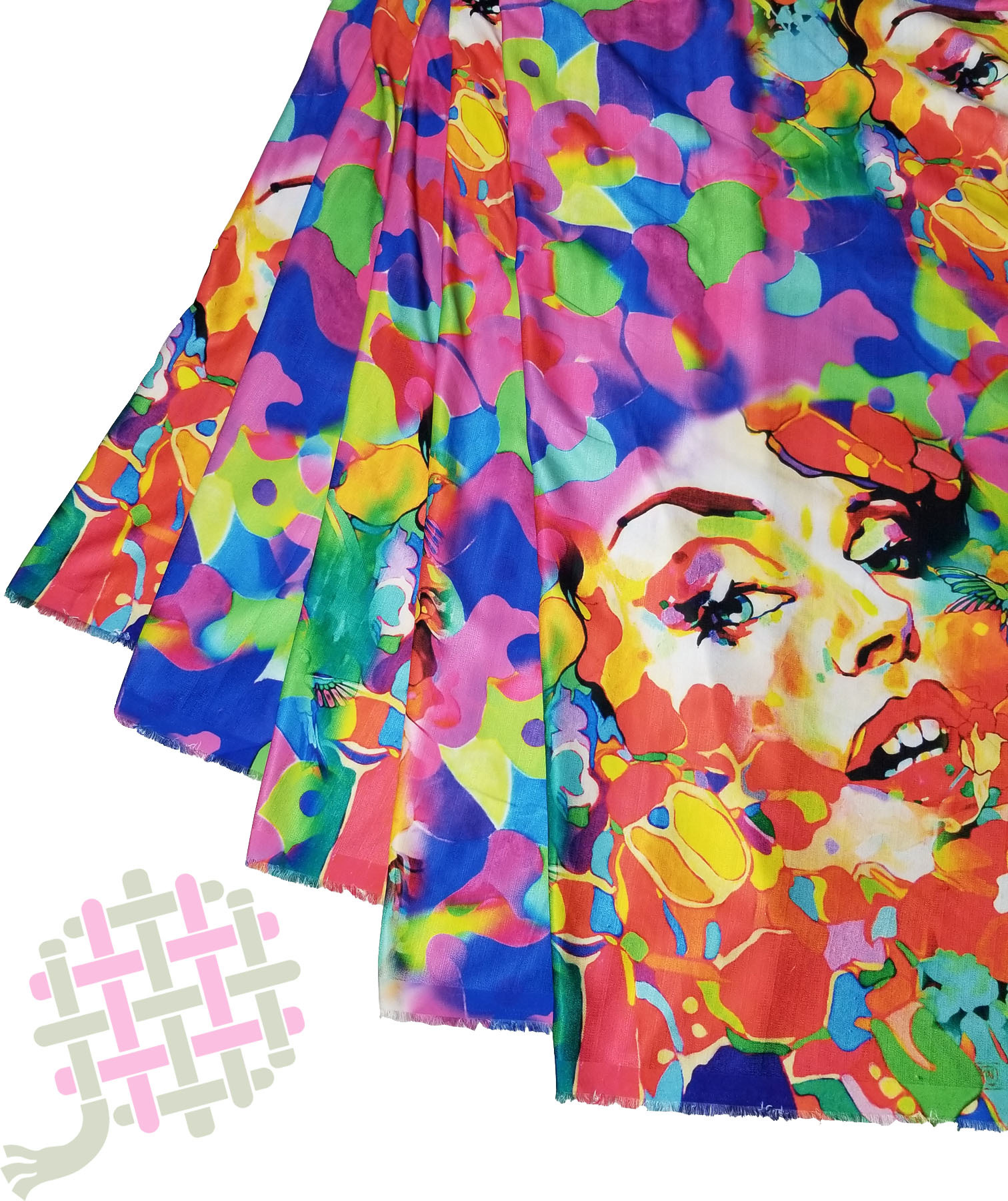Deearna Export's Fancy Multi-design Digital Print Khadi Rayon Unstitched Fabric - 58" Width, Multicolor Options, Washable, Perfect For Kurtis, Gowns, & More