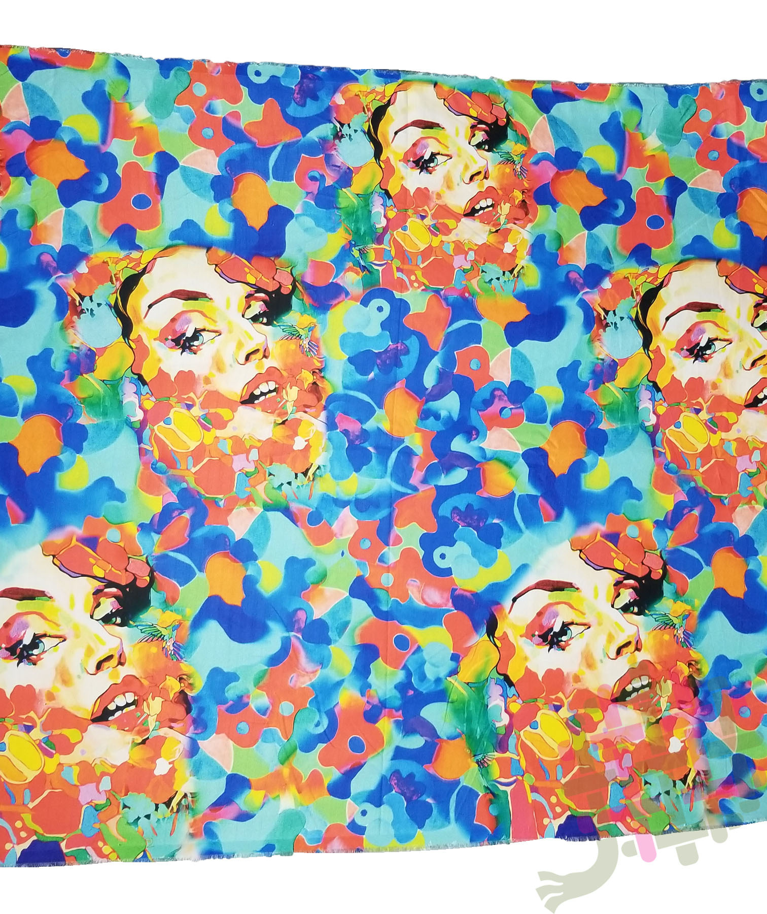 Deearna Export's Fancy Multi-design Digital Print Khadi Rayon Unstitched Fabric - 58" Width, Multicolor Options, Washable, Perfect For Kurtis, Gowns, & More
