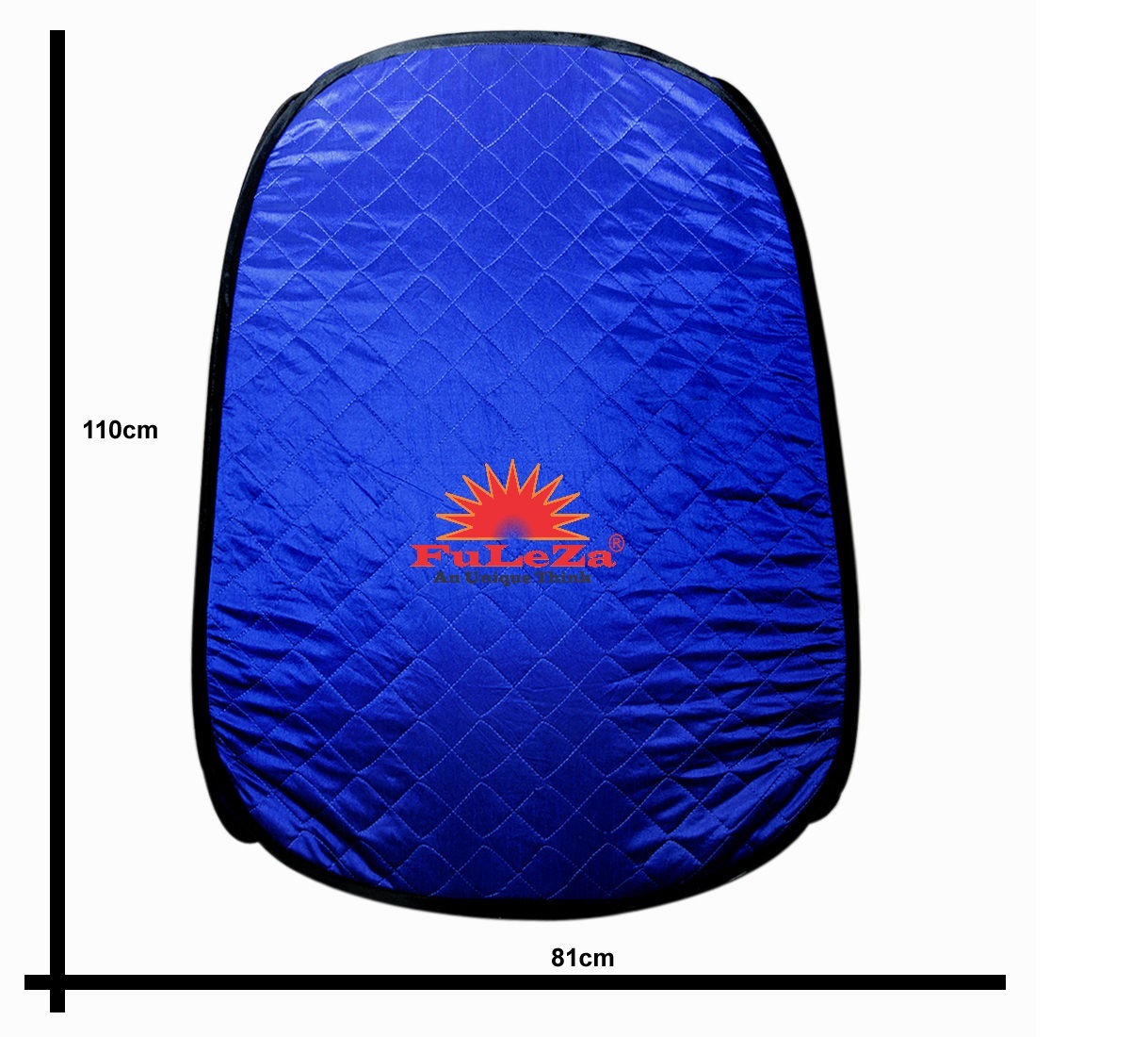 Fuleza Portable Steam Sauna Bath - Fiber Material, 110x83x83 Cm, Blue | Stress Reducer, Weight Loss Aid, Detoxification Benefits