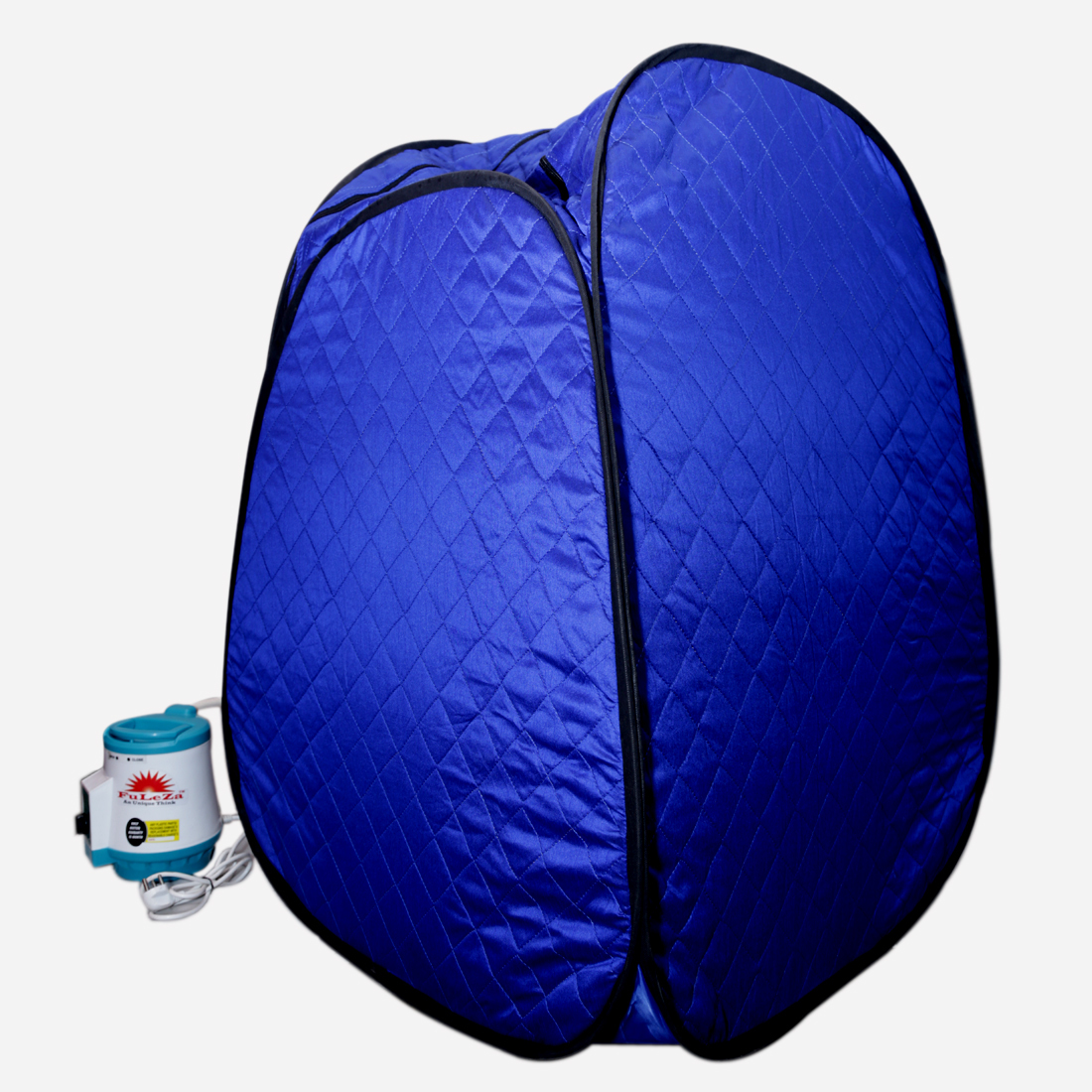 Fuleza Portable Steam Sauna Bath - Fiber Material, 110x83x83 Cm, Blue | Stress Reducer, Weight Loss Aid, Detoxification Benefits