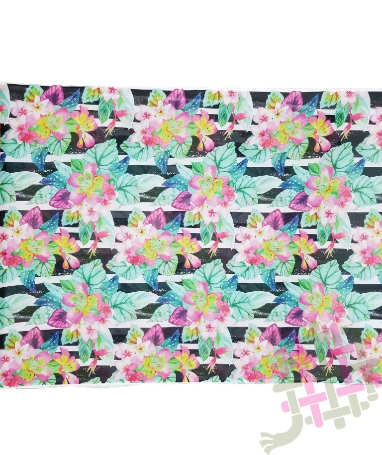Deearna Exports Fancy Mumbai Georgette Digital Print Unstitched Fabric For Women's Clothing - 44" Wide, Multicolor Printed Fabric, Washable Material