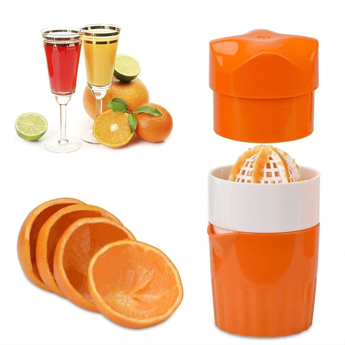 Manual Hand Juicer With Strainer And Container