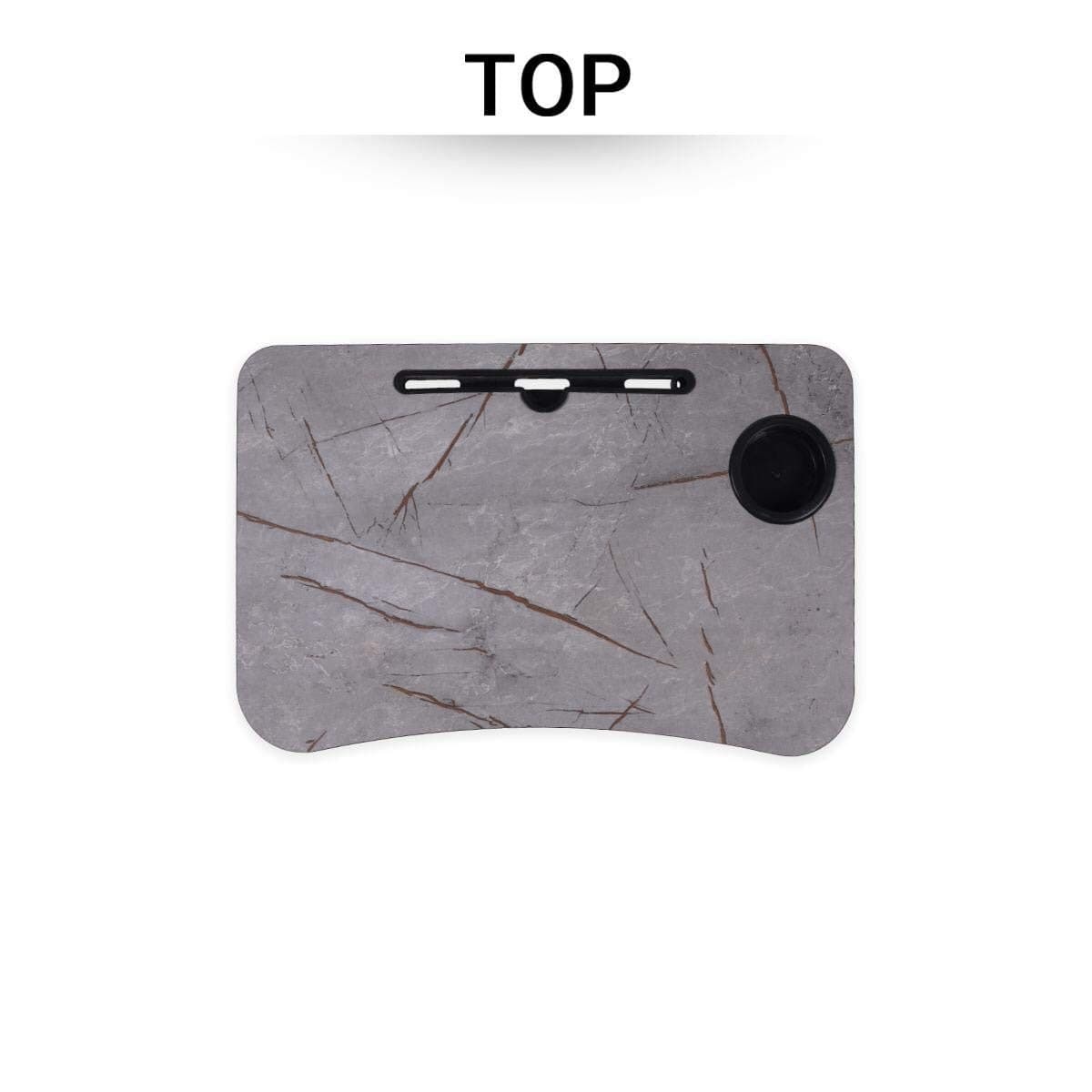 Light Marble Foldable Laptop Table