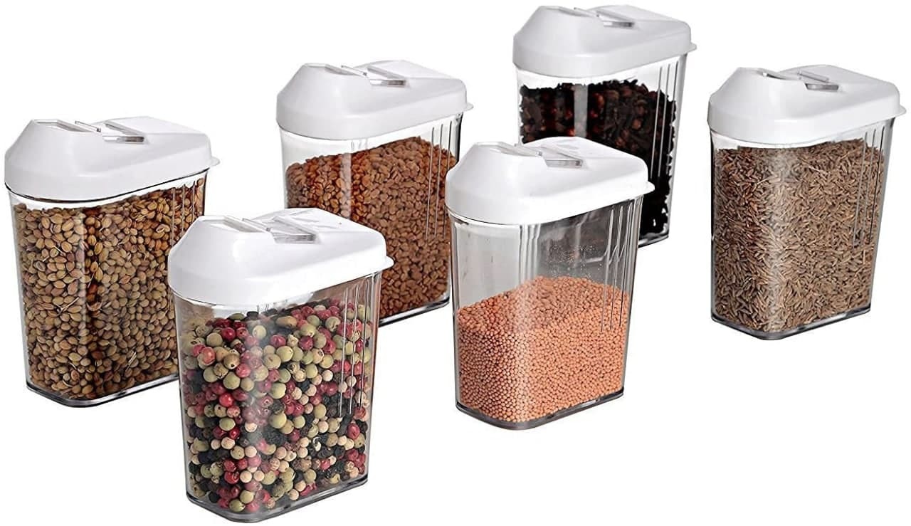 Set Of 6 750 Ml Easy Flow Kitchen Container