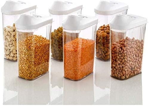 Set Of 6 750 Ml Easy Flow Kitchen Container