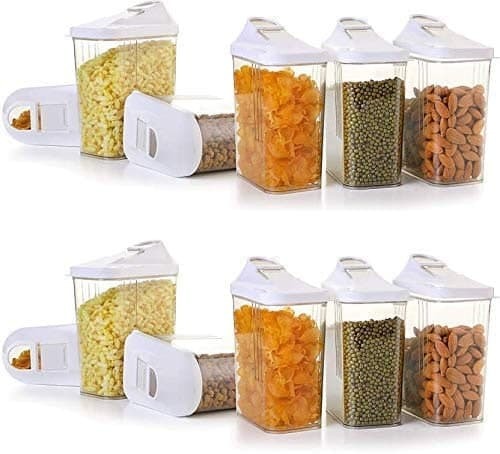 Set Of 6 750 Ml Easy Flow Kitchen Container