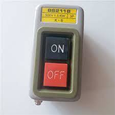 Bs211b, Bs216b, Bs230b 3p Ac Motor On Off Switch,self-locking On/off Power Push Button Switch 220v/380v Base Material: Metal Base