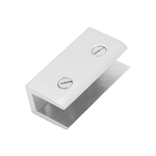 Brass Square Bracket - Polished Finish, 1.5" x 1" Dimensions | 2 Mounting Holes, M4 Screw Size, Ideal for Glass Shelving