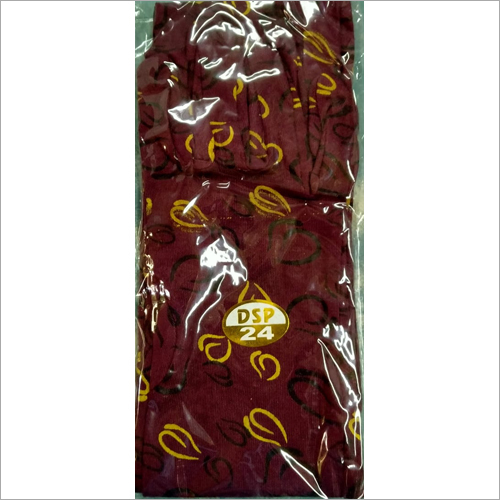 Black Printed Cotton Hand Gloves