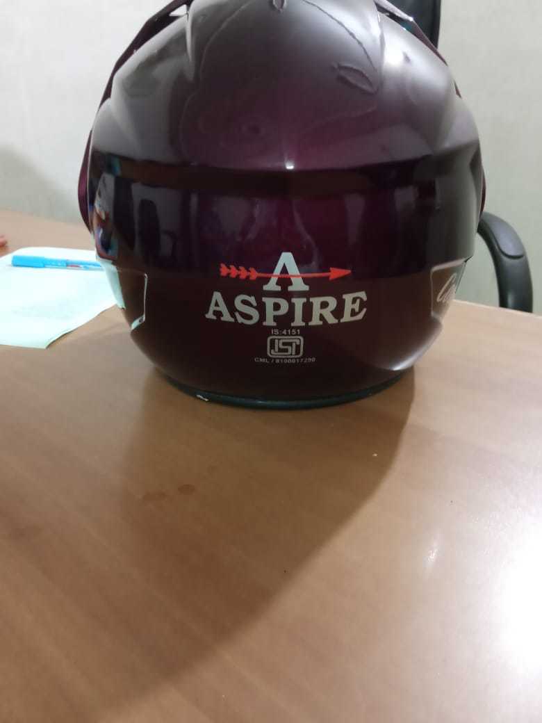 Open Face Helmet - Size 580, Purple Color | Lightweight 900g Motorcycle Helmet For Riding