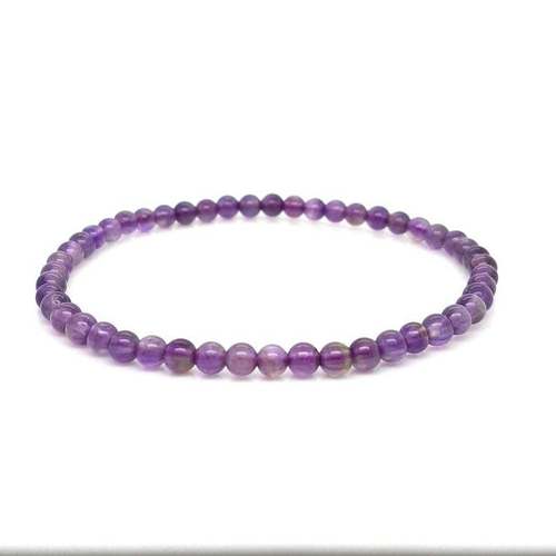 AGATE BRACELET - 8mm Amethyst Purple Gemstone | Good Cut, Round Shape, Healing Application, by Gemstone Factory