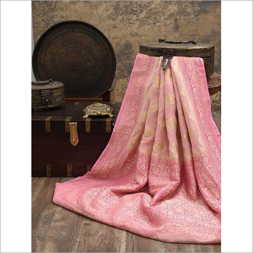 Ladies Banarasi Silk Zari Work Saree - 6.3m Length with 80cm Blouse Piece | Soft and Elegant for Any Occasion, Party Wear, Luxurious Dupion Fabric