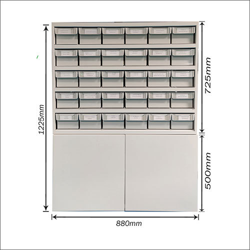 पर्यावरण के अनुकूल 30Bin प्लस बॉटम स्टैकेबल रैक